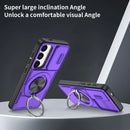 2-in-1 Magnetic Sliding Lens Case, Purple for Samsung S25
