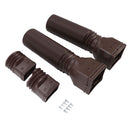 Rain Gutter Downspout Extensions Flexible Universal Drain Downspout Extender Drainage Connector Extendable From 20in to 29in Brown