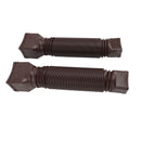 Rain Gutter Downspout Extensions Flexible Universal Drain Downspout Extender Drainage Connector Extendable From 20in to 29in Brown