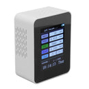 Indoor Air Quality Monitor for TUYA WiFi Smart PM2.5 Formaldehyde Testing 7 in 1 Calendar Time Function Air Quality Detector White WIFI Version VOC
