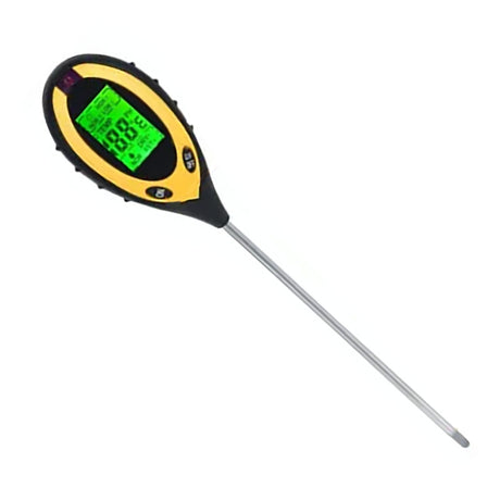 4 In 1 Soil Meter Temperature Sunlight Moisture PH Soil Tester for Family Orchard Agriculture Rice Vegetable Cultivation