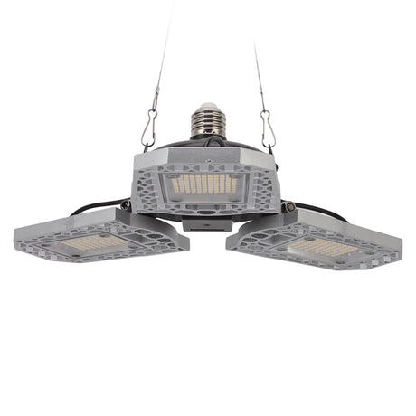 LED Grow Light 297 LEDs Folding Three Leaves Indoor Plant Grow Light for Greenhouse Succulent 100‑277V