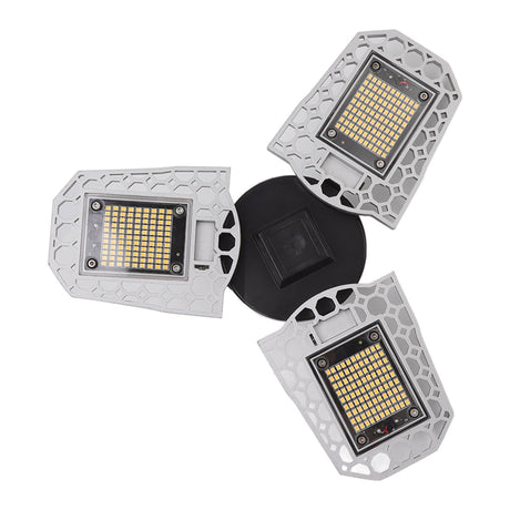 LED Grow Light 297 LEDs Folding Three Leaves Indoor Plant Grow Light for Greenhouse Succulent 100‑277V