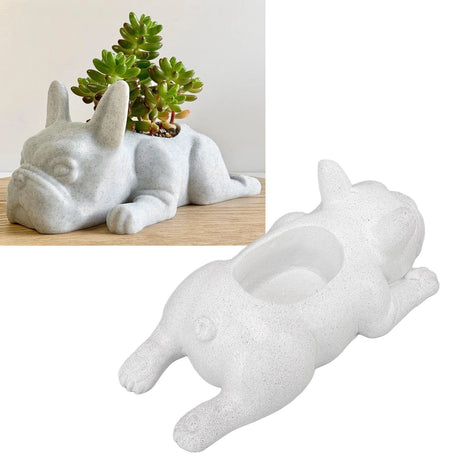 Resin Succulent Planter Pots Dog Flowerpot Office Desktop Ornament For Decorating Your Table