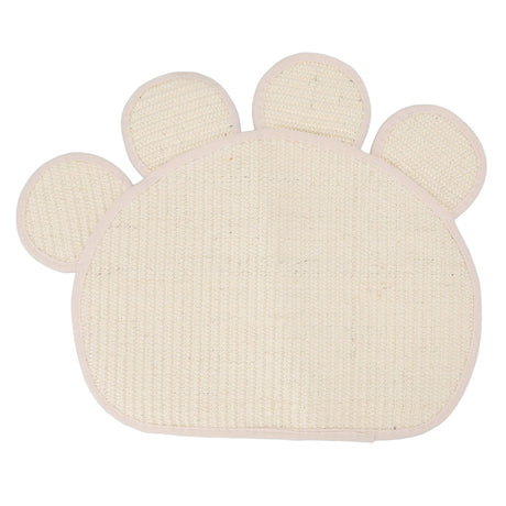 Sisal Cat Scratcher Mat Cute Shape Grinding Claw Protecting Furniture Cat Floor Scratching Pad for Cats Kittens