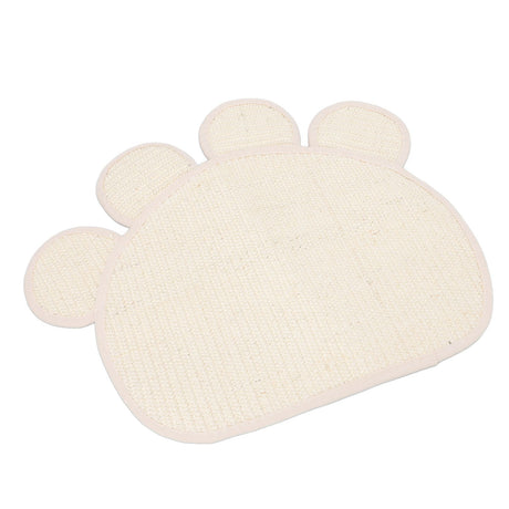 Sisal Cat Scratcher Mat Cute Shape Grinding Claw Protecting Furniture Cat Floor Scratching Pad for Cats Kittens