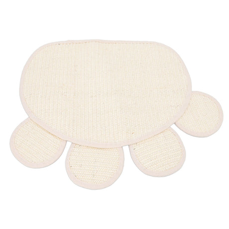 Sisal Cat Scratcher Mat Cute Shape Grinding Claw Protecting Furniture Cat Floor Scratching Pad for Cats Kittens