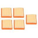 5PCS Trimmer Air Filter Panel Filter Paper Trimmer Air Filter Replacement for Stihl FS91 Garden Tool