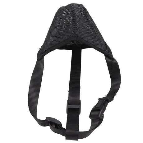 Dog Muzzle Soft Mesh Poisoned Bait Protection Pet Mouth Cover with Adjustable Straps for Small Medium Large Dogs 13x16cm / 5.1x6.3in
