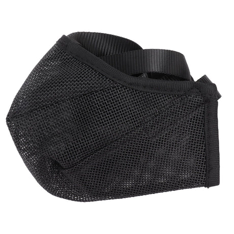 Dog Muzzle Soft Mesh Poisoned Bait Protection Pet Mouth Cover with Adjustable Straps for Small Medium Large Dogs 13x16cm / 5.1x6.3in