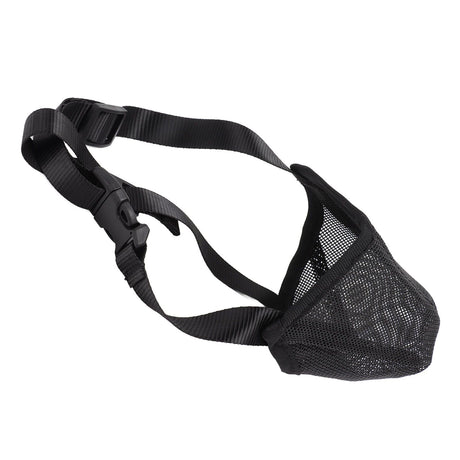 Dog Muzzle Soft Mesh Poisoned Bait Protection Pet Mouth Cover with Adjustable Straps for Small Medium Large Dogs 16.5x19cm / 6.5x7.5in