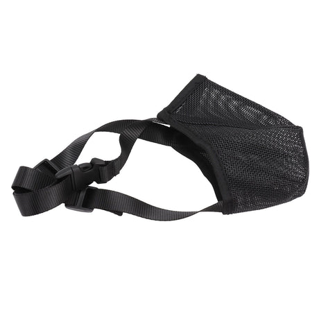 Dog Muzzle Soft Mesh Poisoned Bait Protection Pet Mouth Cover with Adjustable Straps for Small Medium Large Dogs 16.5x19cm / 6.5x7.5in
