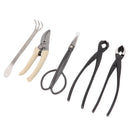 5Pcs Bonsai Tool Set Kit Carbon Steel Bonsai Scissors Rake Branch Cutter Pruning Shears Pliers Garden Tools