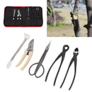 5Pcs Bonsai Tool Set Kit Carbon Steel Bonsai Scissors Rake Branch Cutter Pruning Shears Pliers Garden Tools