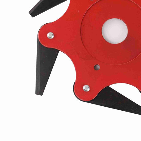 6 Blade Brush Cutter Head 2.5cm Inner Diameter Nylon and Manganese Steel Trimmer Head for Garden Tool Red