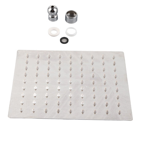 201 Stainless Steel Shower Head 8 Inch High Pressure Rainfall Shower Head for Bathroom