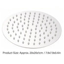 201 Stainless Steel Shower Head 8 Inch High Pressure Rainfall Shower Head for Bathroom Tour