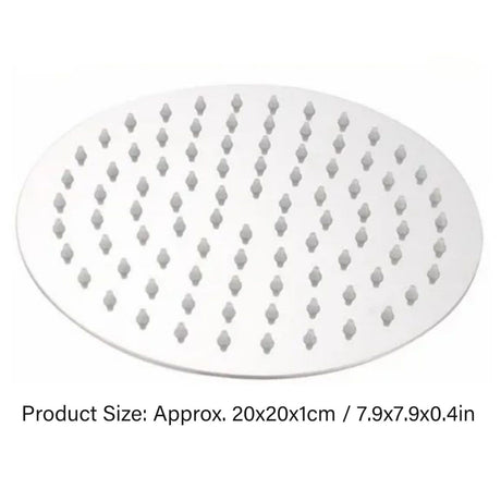 201 Stainless Steel Shower Head 8 Inch High Pressure Rainfall Shower Head for Bathroom Tour