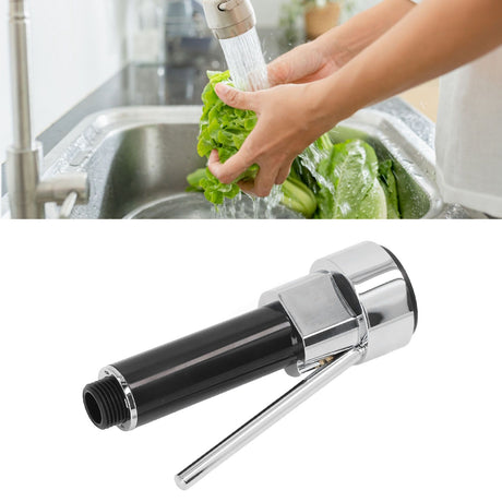 Universal 1/2inch Pull Down Kitchen Spray Head Electroplating ABS Kitchen Sink Faucet Spray Nozzle for Home Bathroom
