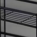 Toilet Shelf Thickening Waterproof Large Capacity Nail Free Installation Iron Over Toilet Bathroom Organizer Single Layer Black