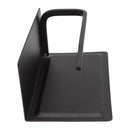 Wall Mounted Tissue Holder Toilet Tissue Bracket Bathroom Paper Roll Hanger with Phone Shelf Black