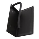 Wall Mounted Tissue Holder Toilet Tissue Bracket Bathroom Paper Roll Hanger with Phone Shelf Black