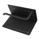 Wall Mounted Tissue Holder Toilet Tissue Bracket Bathroom Paper Roll Hanger with Phone Shelf Black