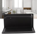 Wall Mounted Tissue Holder Toilet Tissue Bracket Bathroom Paper Roll Hanger with Phone Shelf Black