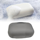 Soap Container Waterproof Washable Grey Portable Soap Case with Lock for Home Ourdoor Travelling