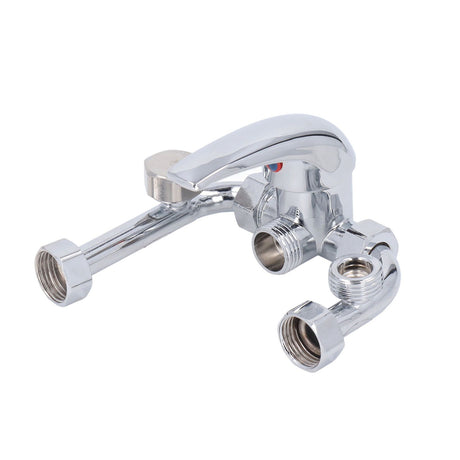 Copper Electric Water Heater Mixing Valve Surface Mounted U Bend Cold Hot Switch Shower Tap Water Inlet Universal Parts G1/2in