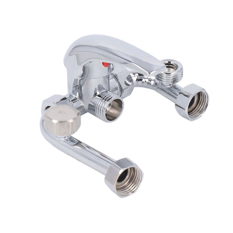 Copper Electric Water Heater Mixing Valve Surface Mounted U Bend Cold Hot Switch Shower Tap Water Inlet Universal Parts G1/2in
