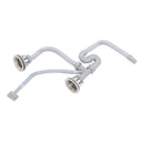 Kitchen Sink Drainer Pipe Stainless Steel S Bent with Double Drains Sewer Pipe Set for Bathroom Home