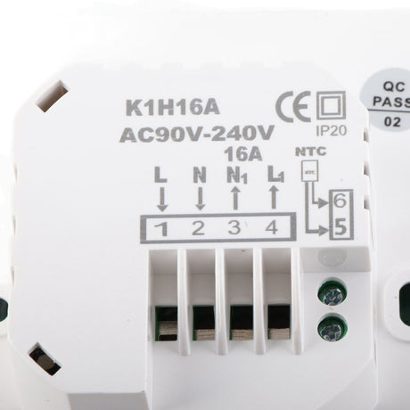 Smart Thermostat LCD Display Keypad AC 95‑240V 16A for Home Electric Heating Thermostat