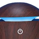 Wood Grain Humidifier Compact Portable 5V 2W USB Humidifier for Bedrooms Living Rooms Office Car