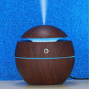 Wood Grain Humidifier Compact Portable 5V 2W USB Humidifier for Bedrooms Living Rooms Office Car