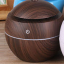 Wood Grain Humidifier Compact Portable 5V 2W USB Humidifier for Bedrooms Living Rooms Office Car