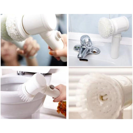 Electric Spin Scrubber Professional Cordless USB Rechargeable Automatic Handheld Cleaning Brush for Bathroom Kitchen