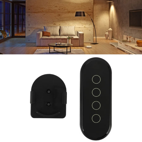 Wifi Wireless Smart Button for ZigBee for TUYA 4 Buttons 3 Way Remote Control for Home Black
