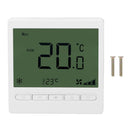 Smart Fan Coil Thermostat ABS LCD Screen Anti Interference Intelligent Thermostat for Home 220V