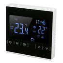 Smart Thermostat Backlit Touch Screen Dual Control Temperature Controller for Floor Heating High Power AC 85V‑240V White
