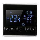 Smart Thermostat Backlit Touch Screen Dual Control Temperature Controller for Floor Heating High Power AC 85V‑240V White