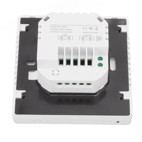 Smart Thermostat Backlit Touch Screen Dual Control Temperature Controller for Floor Heating High Power AC 85V‑240V White