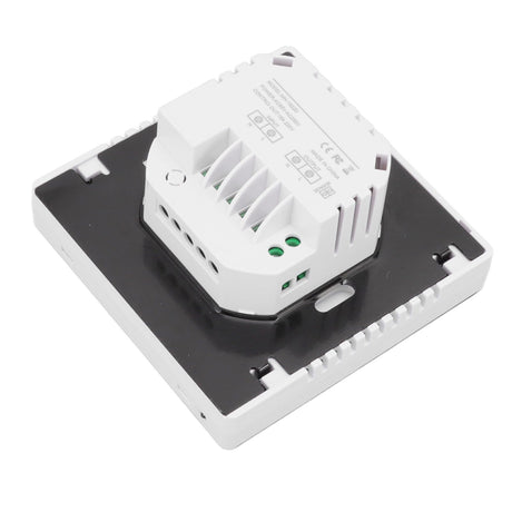 Smart Thermostat Backlit Touch Screen Dual Control Temperature Controller for Floor Heating High Power AC 85V‑240V White