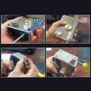 Exterior Gate Lock Stainless Steel Copper Lock Core Left Open with Edge Security Prevent Theft Old Gate Lock