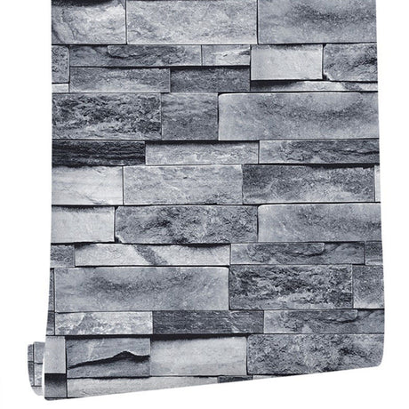 Self Adhesive Wallpaper 3D Simulation Brick Designed Thickened Paper Wall Stickers for Decoration