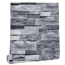 6m/19.69ft Wallpaper Vintage Brick Self Adhesive Peel and Stick 3D Wall Sticker for Home Restaurant