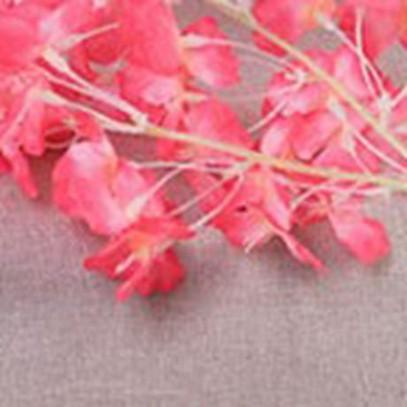 1.8m 256 Simulated Artificial Sakura Flower Garland Hanging Vines for Spring Home Room Wedding Party Decor Rose Red