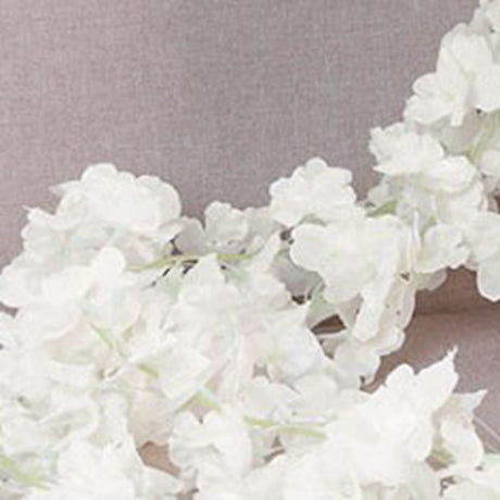 1.8m 256 Simulated Artificial Sakura Flower Garland Hanging Vines for Spring Home Room Wedding Party Decor White
