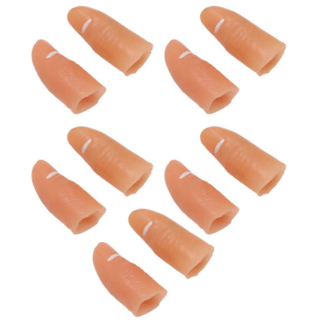 5 Pair Finger Light Up Thumb for Adults Battery Powered LED Light Simple Operation Fake Finger Lights for Halloween Blue