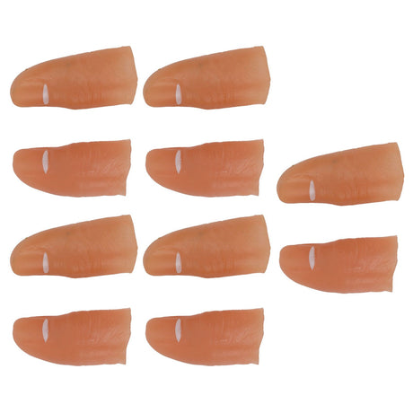 5 Pair Finger Light Up Thumb for Adults Battery Powered LED Light Simple Operation Fake Finger Lights for Halloween Blue